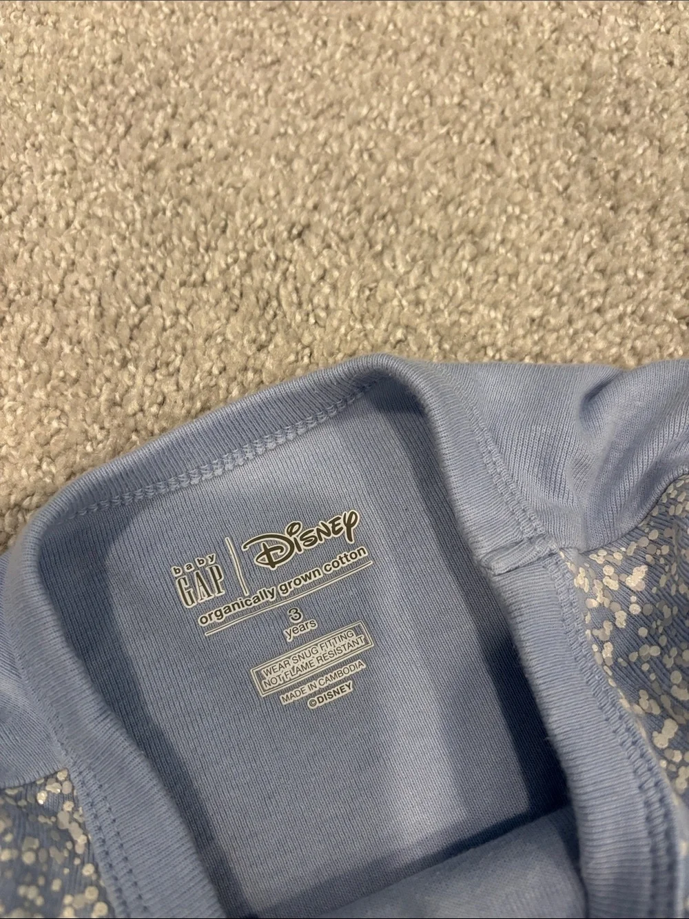 GAP Disney Light Blue Elisa (Frozen) Girls Pajama Set